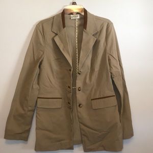 Classic Orvis 3-button Tan Trench Coat Ladies SZ 6